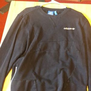 Adidas panels size zips crew neck